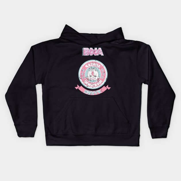 BRAND NEW ANIMAL (BNA): NAZUNA HIWATASHI CHIBI CIRCLE (GRUNGE STYLE) Kids Hoodie by FunGangStore